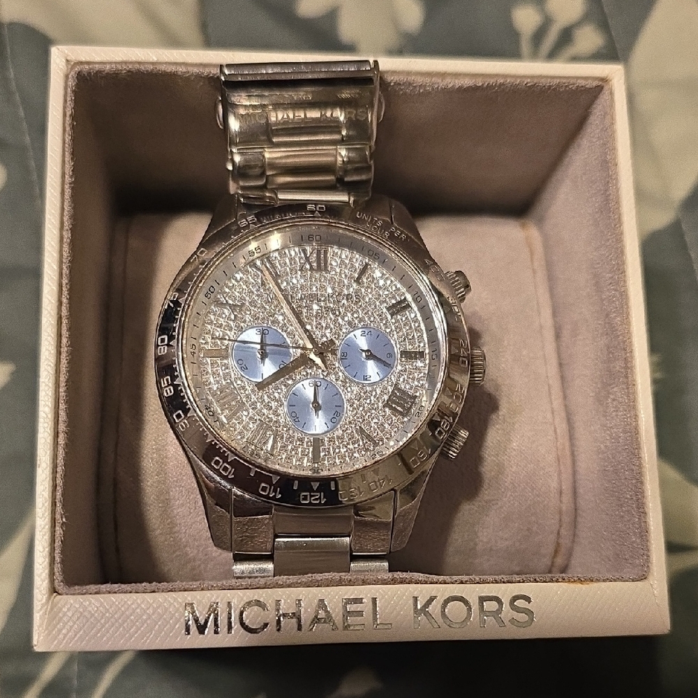 Michael Kors Silver Chronograph Watch